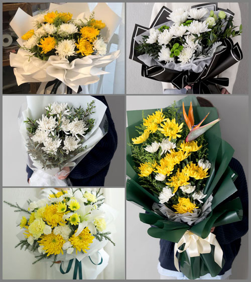 山东青岛莱西市河头店镇捉马台村白事花束代送